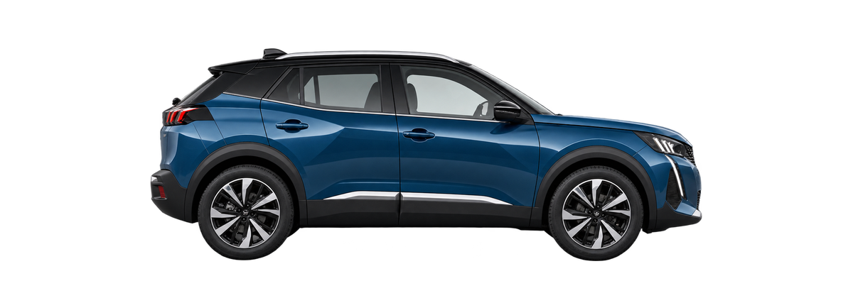 Peugeot 2008 en vista lateral